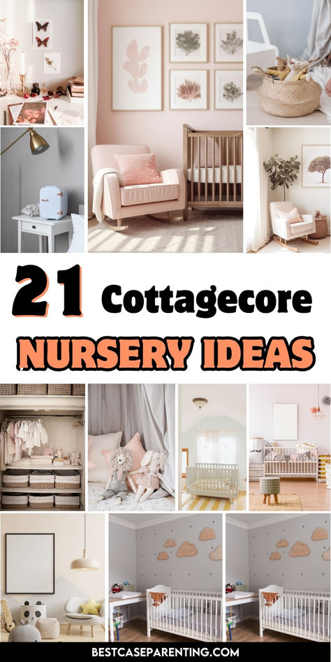 Embrace the cozy, rustic charm of cottagecore with these nursery ideas. From floral accents to natural wood elements, these designs create a peaceful and whimsical space for your little one to grow and dream. Artsy Nursery, Wood Nursery Furniture, Natural Wood Nursery, Wood Nursery Decor, Cottagecore Nursery, Wood Nursery, Creative Storage Solutions, Soothing Colors, Nursery Furniture