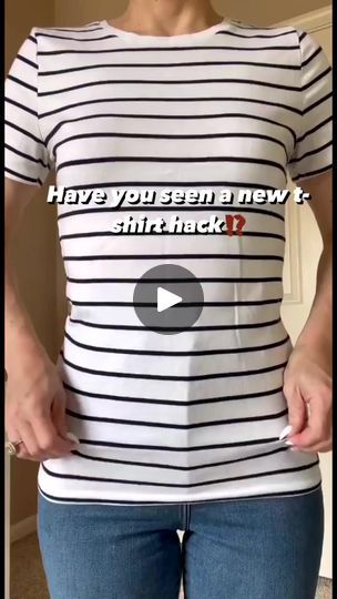 16M views · 88K reactions | Have you seen a new tshirt hack ⁉️ 1 Fold the bottom twice or as needed # depending on the length 2 Criss cross  3 Make a knot       #tshirthack  #tipsan  #9866 | Trendist Tshirt Hacks, T Shirt Hacks, Diy Clothes Hacks, Shirt Hacks, Travel Essentials Men, Wacky Hair Days, Tankini Swimsuits For Women, Tiktok Fashion, Travel Essentials For Women