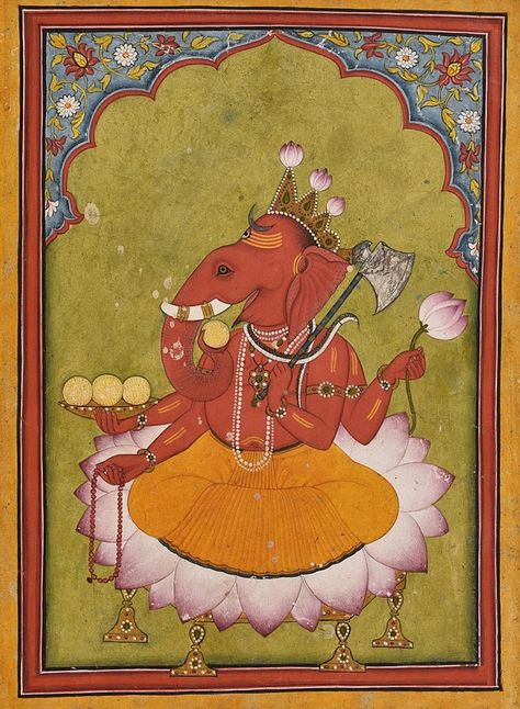 18th Century Paintings, Hindu Culture, Recipes Indian, Hindu Mythology, God Shiva, Life Decisions, Elephant Head, Indian Paintings, Bhagavad Gita