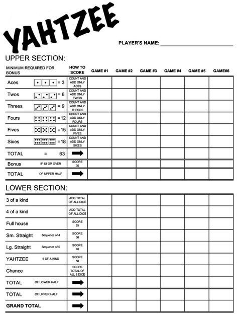 free printable yahtzee sheets card 2024 Bingo, Yahtzee Score Card, Yahtzee Score Sheets, Yard Yahtzee, Yahtzee Game, Yard Dice, Diy Yard Games, Family Card Games, Bingo Card