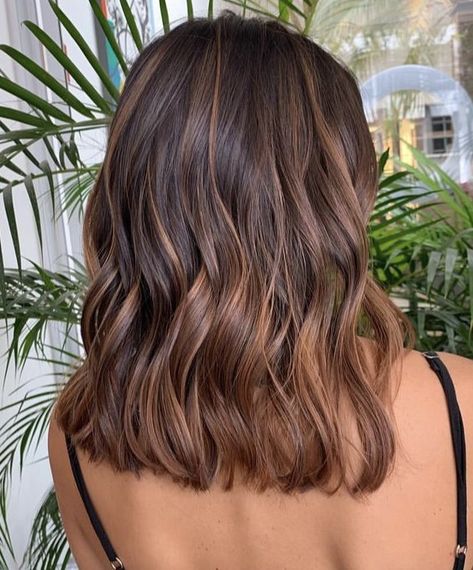 Rambut Brunette, Brown Hair Inspo, Brunette Hair With Highlights, Hair Color Light Brown, Brunette Balayage Hair, Brown Hair Balayage, Light Hair Color, Penteado Cabelo Curto, Hair Color Balayage