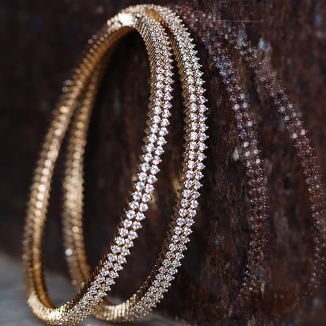 You Can Shop Pretty Gold Plated Bangle Designs Here Stone Bangles, Neck Pieces Jewelry, Gold Bangles For Women, White Gold Bangle, Diamond Bracelet Design, Gold Necklace Indian Bridal Jewelry, Gold Jewelry Stores, Antique Jewelry Indian, Wedding Jewellery Collection