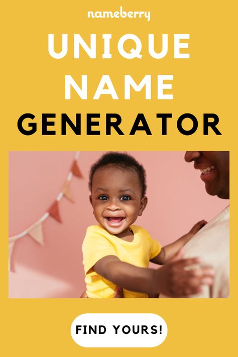 Need a name that's unique, uncommon, and rare? Answer a few simple questions and our unique name generator will create an unusual name for your baby, your character, your pet, or your one-of-a-kind self. Rare Names, Baby Name Generator, Unusual Names, Simple Questions, Unique Name, Name Generator, Unique Names, Your Character, Stylish Baby