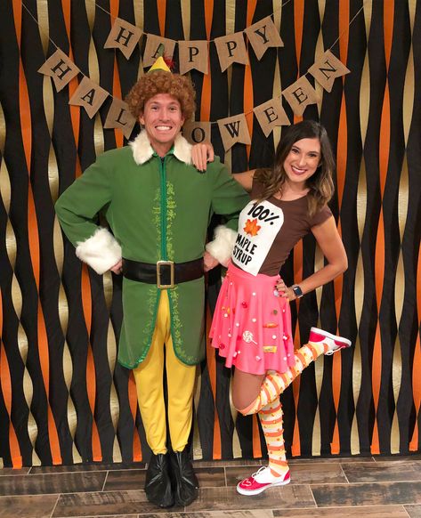 Christmas Movie Characters Costumes, Movie Characters Costumes, Girl Elf Costume, Buddy The Elf Costume, Christmas Character Costumes, Kids Christmas Movies, Christmas Movie Characters, Characters Costumes, Movie Character Costumes