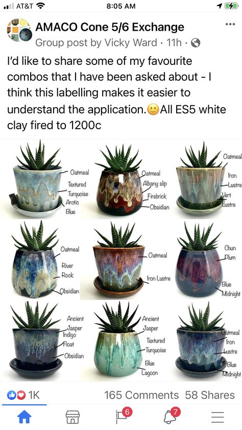 Amaco Glaze Combinations, Dripping Effect, Ceramics Pottery Bowls, Pottery Lessons, Glaze Combinations, Glaze Combos, Amaco Glazes, Beginner Pottery, Ceramic Glaze Recipes