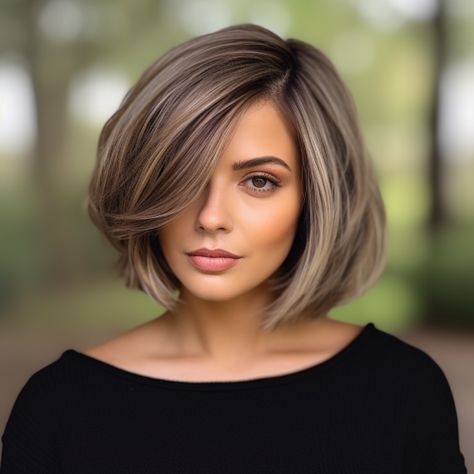 Medium Length Lob With Layers, 2024 Bob Hair Trends, Chin Length Bob Hairstyles, Bob Hairstyle Ideas, Chin Length Haircuts, Ash Blonde Hair Colour, Fine Straight Hair, Amazing Hairstyles, Chin Length