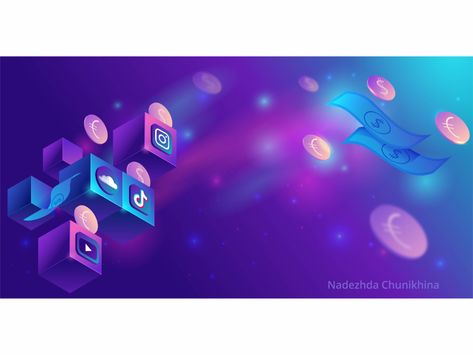 Social media icons on background by Nadezhda Chunikhina on Dribbble Logo Presentation, Blurred Background Photography, Poster Background Design, Art Style Inspiration, Blurred Background, New Backgrounds, Social Media Icons, Background Pictures, Social Media Platforms