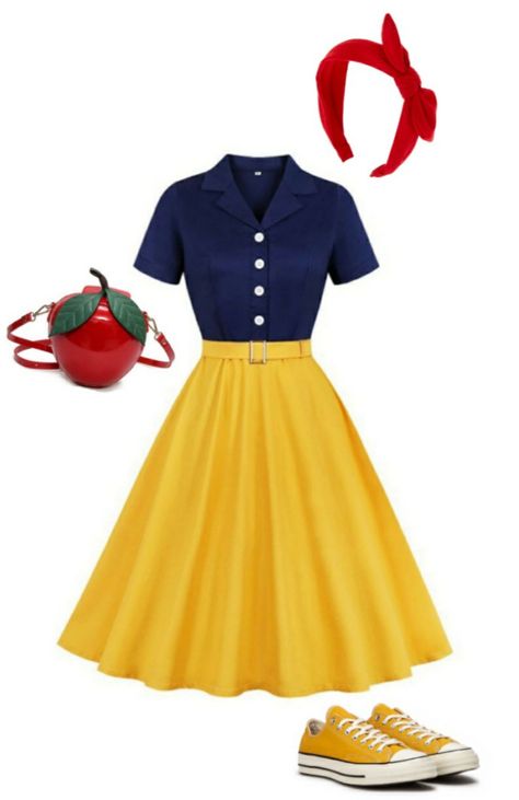 Disney Dress Inspired, Disney Inspired Dresses Casual, Disney Princess Outfits For Disney World, Disneyland Dapper Day Outfits, Disney Party Outfits Women, Princess Inspired Outfits Casual, Disney Bounding Women, Disney Character Outfit Ideas, Dapper Day Outfits For Women