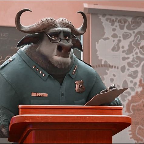 Chief Bogo, Zootopia 2016, Disney Zootopia, Disney Favorites, Animals Artwork, Zootopia, Movie Characters, Disney Movies, Disney Pixar