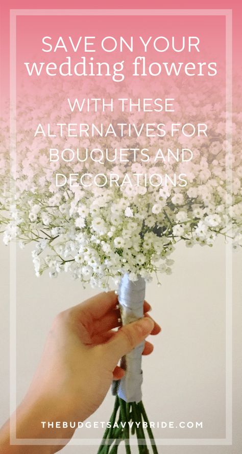 Fake Flowers For Wedding Bouquet, Flower Free Wedding Centerpieces, Wedding Flower Alternatives Diy, Alternative To Wedding Flowers, Cheap Flower Arrangements Wedding, Alternatives To Wedding Flowers, Budget Wedding Bouquet, Making Wedding Bouquets Diy Fake Flowers, Cheap Flowers For Centerpieces