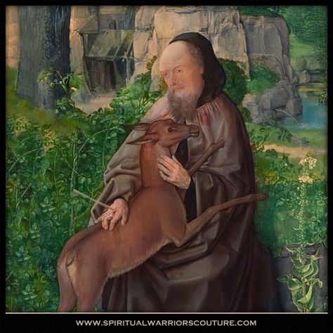 Saint Giles, National Gallery London, St Giles, The Hermit, Spiritual Warrior, National Gallery, Pray For Us, The Saint, Patron Saints