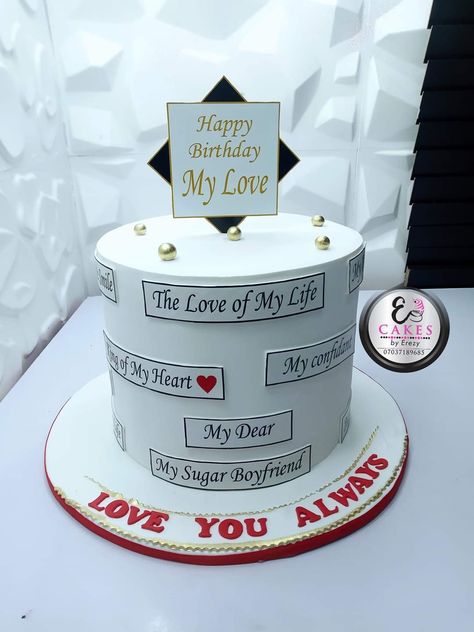 Happy Birthday Cake For Husband, Happy Birthday Husband Cake Ideas, Cake Designs For Hubby Birthday, Cake Designs For Husband Birthday, Hubby Birthday Cake, Cakes For Husband Birthday, Happy Birthday Hubby Cake, Happy Birthday Husband Cake, Hubby Birthday Cake Designs