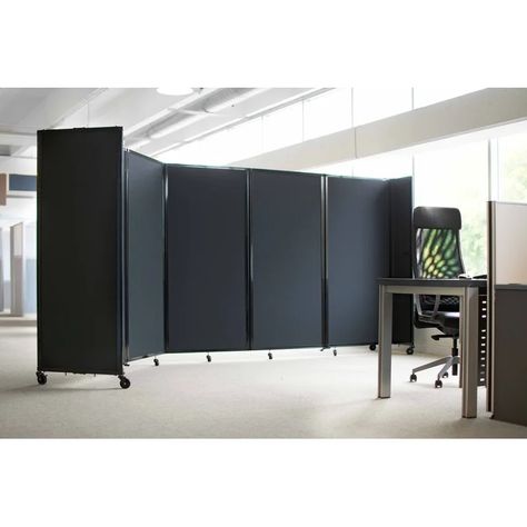 Versare Polycarbonate Room Divider 360 Portable Wall Partition & Reviews | Wayfair Classroom Areas, Folding Partition, Portable Partitions, Wall Partition, Portable Walls, Commercial Office Furniture, Office Workstations, School Furniture, Partition Wall