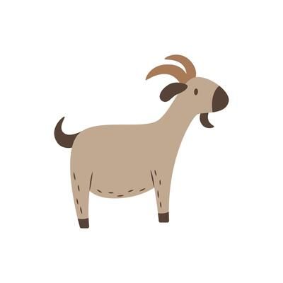 Goat Vector Art, Icons, and Graphics for Free Download Goat Cartoon Drawing, Goat Doodle, Cartoon Goat, Goat Vector, Goat Illustration, Doodle Style, Hand Writing, Logo Banners, Cityscape Photos