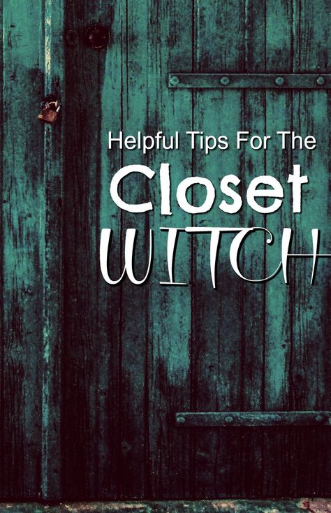 Tips For Closet Witches - Grounded In The Earth Broom Closet Witch Tips, Closeted Witch Tips, Closet Witch Tips, Closet Witchcraft, Types Witches, Broom Closet Witch, Witchcraft Resources, Luna Witch, Minimalist Witch