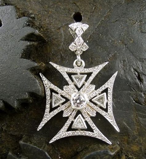 Maltese Cross, Cross Jewelry, Churchill, Maltese, Photo Jewelry, Cross Pendant, Diamond White, Round Diamonds, Cross Necklace