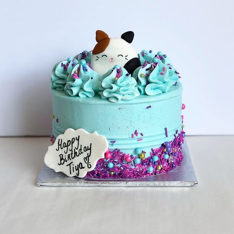 Squishmallow Bday Cake, Squishmallow Ice Cream Cake, Moriah Elizabeth Cake Ideas, Squishy Birthday Cake, Unicorn Squishmallow Cake, Squishmallow Sheet Cake, Easy Squishmallow Cake, Squishmellow Cupcakes, Diy Squishmallow Cake