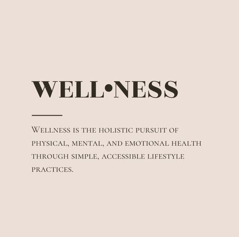 Wellness isn’t about perfection—it’s about finding balance in simple, everyday actions in support of our minds, bodies, and spirits. For me, wellness means making choices that bring harmony to my life and help me feel good in my own skin. 🌿 Here’s my definition: “Wellness is the holistic pursuit of physical, mental, and emotional health through simple, accessible lifestyle practices.” What does wellness mean to you? Drop your definition below! Let’s inspire each other to keep things simple... Wellness Definition, Making Choices, Spiritual Wellness, Journaling Ideas, Finding Balance, Mental And Emotional Health, I Feel Good, Emotional Health, Help Me