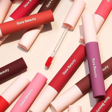 Rare Beauty Lip, Selena Gomez Lips, Best Liquid Lipstick, Matte Lip Cream, Cream Lipstick, Lipstick Swatches, Rare Beauty, Lip Glosses, Lip Cream