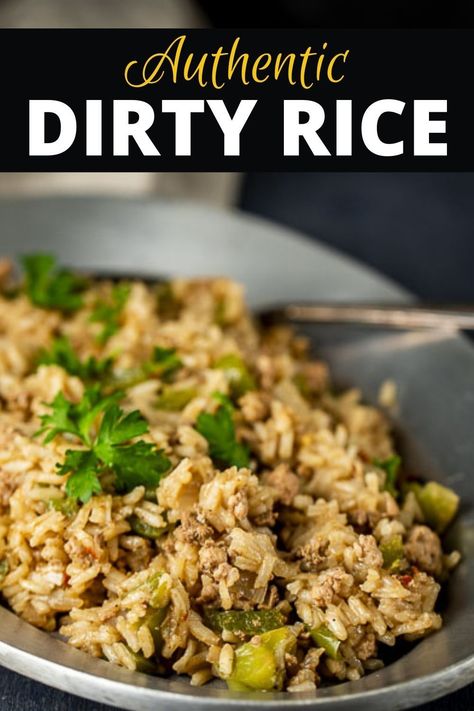 Chicken Livers And Rice, Brazilian Dirty Rice, Dirty Rice With Chicken Livers, New Orleans Dirty Rice Recipe, How To Make Dirty Rice, Dirty Rice Recipe With Ground Beef, Louisiana Dirty Rice Recipe, Homemade Dirty Rice With Ground Beef, Best Dirty Rice Recipe