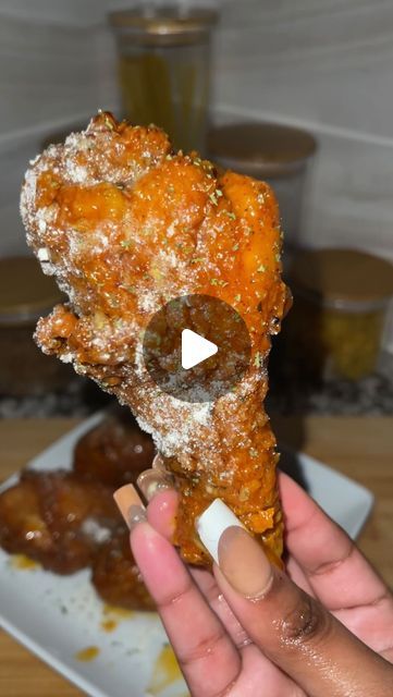 Honey Ranch Wings, Fried Ranch Chicken, Honey Mustard Chicken Wings, Fried Chicken Drumsticks, Wings Recipes, Fried Chicken Legs, Boneless Wings, Chicken Leg Recipes, Butter Milk