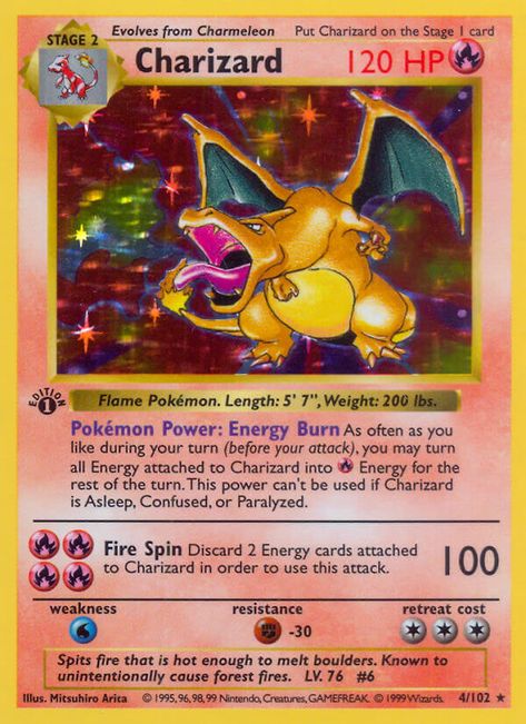 Charizard (Base Set BS 4) — PkmnCards First Edition Pokemon Cards, Charmeleon Pokemon, Pokemon Cards Legendary, All Pokemon Cards, Kartu Pokemon, Rare Pokemon Cards, Cool Pokemon Cards, Pokemon Charizard, Pokemon Gifts