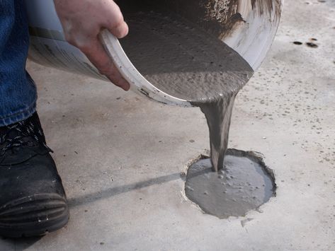 Kitchen Concrete Floor, Concrete Floor Repair, Repair Cracked Concrete, Concrete Polishing, Broken Concrete, Concrete Garage, Concrete Repair, Concrete Resurfacing, Cement Patio