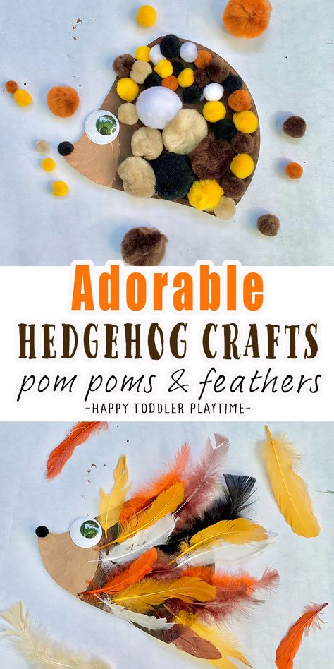 Hedgehog Crafts For Kids, Hedgehog Crafts, Forest Animal Crafts, Bus Crafts, Snake Crafts, Easy Preschool Crafts, Craft For Preschoolers, Hedgehog Craft, Preschool Fall