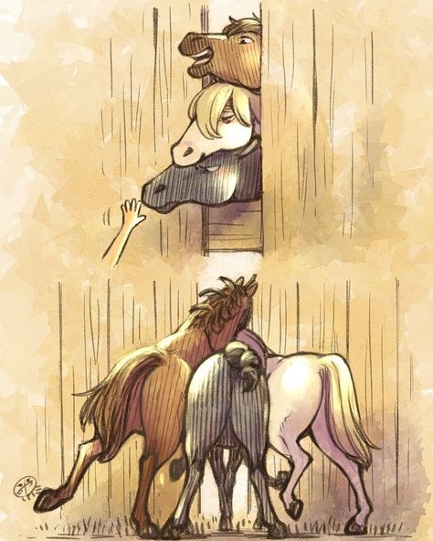 Easy Horse Drawing, Art Twitter, Horse Drawing, Horse Drawings, Pinturas Disney, Manga Artist, Amazing Drawings, Art Prompts, Cute Animal Drawings