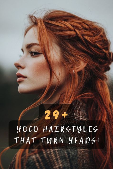 Ready to dazzle at homecoming? ✨💇‍♀️ Click to explore 29 stunning homecoming hairstyles that will make you the star of the night. Discover your perfect look now! #HomecomingHairstyles #HocoHair #SchoolDance #FashionTrends #HairstyleIdeas Dance Party Hairstyles, Fancy Hair Ideas, Party Hairstyles For Long Hair Night, Theatre Hairstyles, Hairstyle For High Neck Dress, Hair Styles For High Neck Dress, Prom Hair Long, Hairstyles For Dances, Hairstyles For Night Out