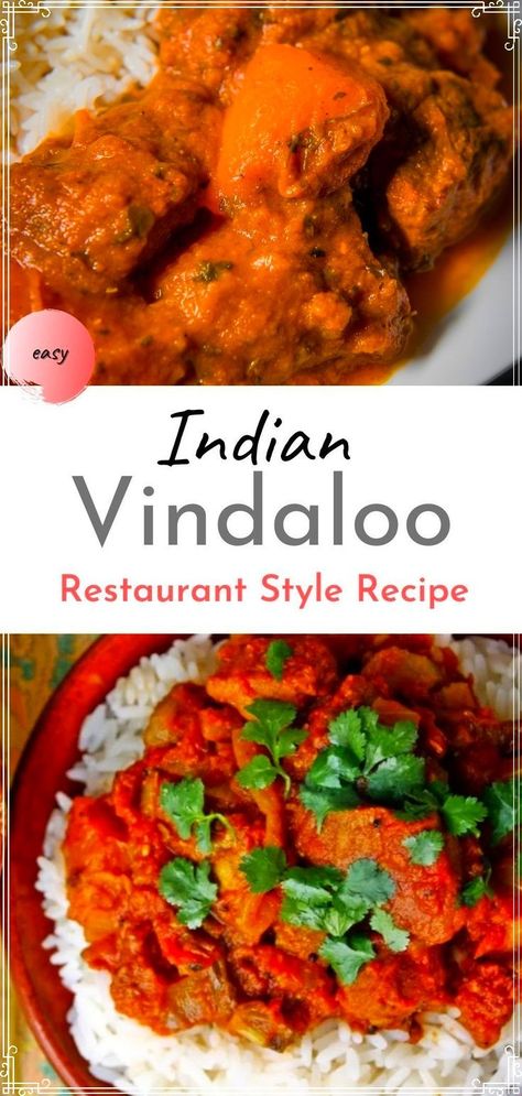 Looking for an authentic Indian recipe for Vindaloo Curry? I love a good curry and I’ve had many different verions of Vindaloo, both homecooked and at restaurants. This restaurant-style recipe for Indian Pork Vindaloo is my personal favourite. The vindaloo sauce will blow your socks of. Serve with a side of Raita Indian Pork, Vindaloo Sauce, Pork Vindaloo, Vindaloo Curry, Vindaloo Recipe, Recipe For Pork, Pork Curry, Restaurant Style Recipes, Indian Recipes Authentic