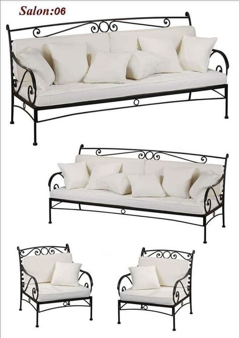 Iron Furniture Design Modern, Steel Sofa Design Living Rooms, Iron Sofa Design, Wrought Iron Sofa Design, Furniture For Room, Iron Furniture Outdoor, Trundle Bed Plans, Jhula In Balcony Steel, Bathroom Vanity Furniture