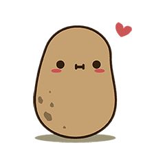 Potato Meme, Potato Drawing, Cartoon Potato, Potato Funny, Kawaii Potato, Cute Potato, Arte Do Kawaii, A Potato, Cheesy Potatoes