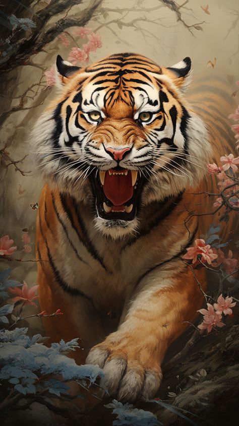 Bulldog Art, A Tiger, The Tiger, Tigers, Bulldog, Animals, Art