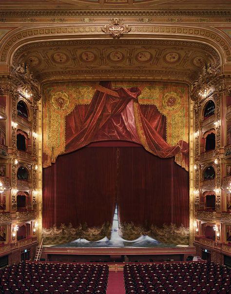 By: ShockBlast Teatro Colon Houses Around The World, Theatre Curtains, Theatre Interior, A Night At The Opera, New York Studio, Theatre Stage, Phantom Of The Opera, Concert Hall, Architectural Digest