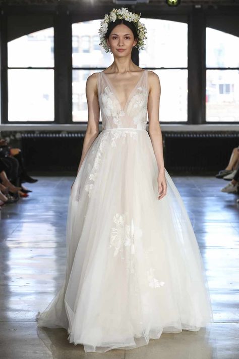 Wedding dress trends: The 'transparent' look - Queensland Brides Fairytale Princess Wedding Dresses, Wine Bridesmaid Dresses, Expensive Wedding Dress, Willowby By Watters, Watters Bridal, Weddings Idea, Girls Bridesmaid Dresses, By Watters, Beautiful Bridesmaid Dresses