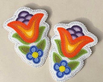 Native American Beadwork Patterns, Beaded Flowers Patterns, Native Beading Patterns, Beadwork Designs, Native Beadwork, Beautiful Beadwork, Beaded Jewlery, Bead Embroidery Patterns, Native American Beadwork