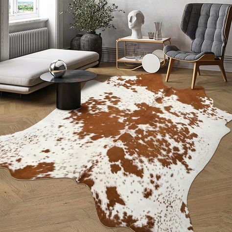 Crafted from 100% premium polyester, LOCHAS premium artificial cowhide rug boasts unparalleled softness and comfort. Whether enhancing your room's aesthetic or serving as a scene-setting prop, this premium faux cowhide rug is up to the task. Cow Print Carpet, Bourbon Lounge, Faux Cowhide Rug, Scene Setting, Cow Skin Rug, Faux Cowhide, Cowhide Rugs, Cow Skin, Cowhide Rug