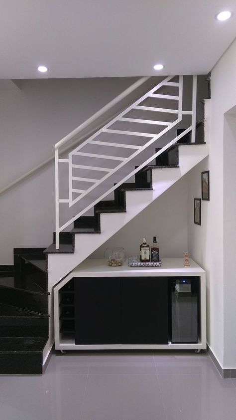 Under Stairs Bar, Steel Staircase Design, Modern Stairs Design, Steel Stairs Design, درابزين السلم, Staircase Architecture, Modern Staircase Design, Staircase Design Ideas, Steel Gates