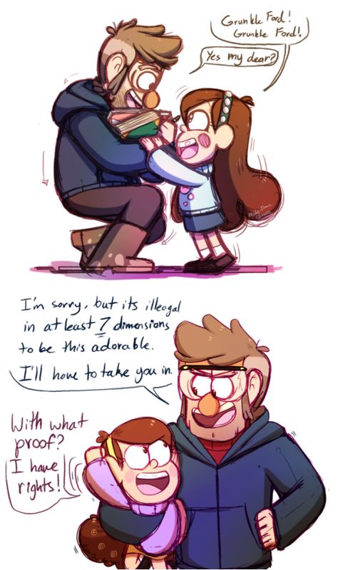 Stanford And Mabel, Fall Drawings, Fall Memes, Dipper And Mabel, Gravity Falls Funny, Gravity Falls Au, Gravity Falls Fan Art, Gravity Falls Comics, Reverse Falls