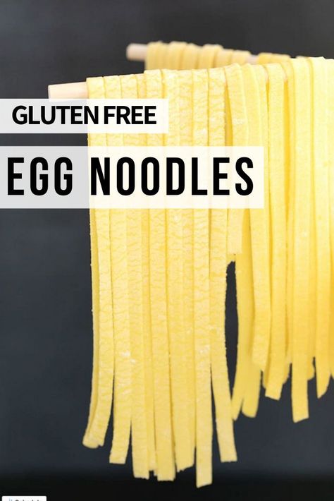 Egg Noodle Recipe, Gluten Free Egg Noodles, Homemade Gluten Free Pasta, Gf Dinners, Gf Pasta, Homemade Egg Noodles, Noodle Recipe, Pasta Roller, Gluten Free Noodles