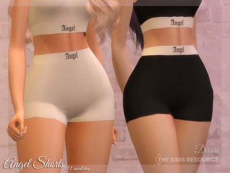 Dissia's Angel Shorts Sims 4 Spandex Shorts, Biker Shorts Sims 4 Cc, Sims 4 Gym Shorts, Cc Shorts Sims 4, Sims 4 Cc Pants Shorts, Sims 4 Cc Nike Pro Shorts, Sims 4 Cc Clothes Female Shorts, Ts4 Shorts Cc, Simlish Cc Sims 4