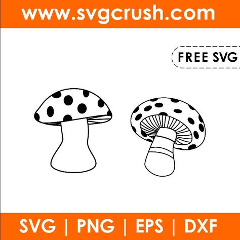 Free Mushroom Svg, Mushroom Blanket, Bowls Ideas, Mushroom Svg, Vinyl Decal Projects, Mushroom Clipart, Mom And Baby Elephant, Free Svg Files For Cricut, Mushroom Drawing