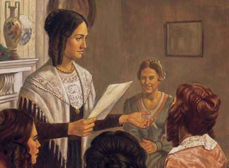 Joseph Smith’s Teachings about Priesthood, Temple, and Women: What’s in the new essay? Relief Society Visiting Teaching, Emma Smith, Society Art, Women Of God, Relief Society Birthday, Relief Society Lessons, Lds Relief Society, Relief Society Activities, Womens Conference