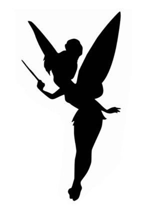 Silhouettes Disney, Silhouette Disney, Tinkerbell Fairy, Disney Silhouette, Easy Pumpkin Carving, Disney Silhouettes, Fairy Silhouette, Tinkerbell Party, Fairy Tattoo