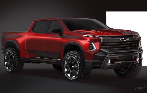 GM designers published a new Chevy Silverado sketch giving a glimpse of what the upcoming mid-cycle refresh for the pickup might look like. Chevy Silverado Hd, New Silverado, New Chevy Silverado, Ev Truck, Exterior Sketch, Futuristic Vehicles, Best Pickup Truck, Electric Pickup Truck, New Chevy