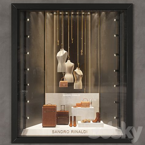 Shop_Window_03 - Shop - 3D Models Luxury Window Display, Jewelry Shop Window, Window Display Retail, Shop Facade, Retail Store Display, Store Window Display, Store Design Boutique, Window Display Design, Boutique Display