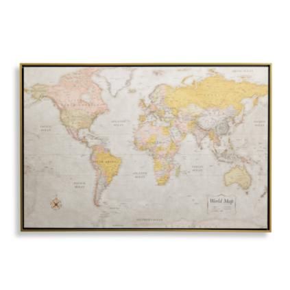 Magnetic World Map | Frontgate World Map Pin, World Map Pin Board, World Map With Pins, Map Pin Board, Pin World Map, Push Pin World Map, Desert Sunrise, World Map Design, Antique World Map