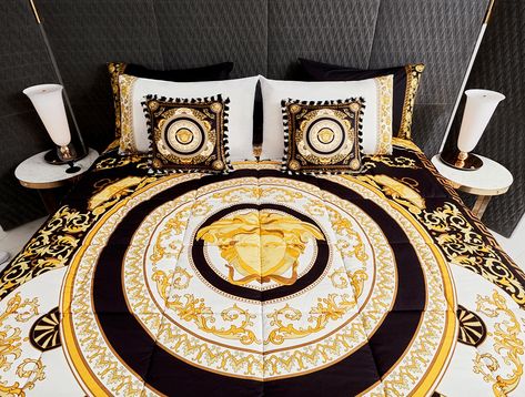 Versace Home Collection | Versace INT Versace Towels, Versace Home Decor, Versace Furniture, Versace Bedding, House Of Versace, Dolls Diy, Rich Home, Luxury Bed, Home Luxury