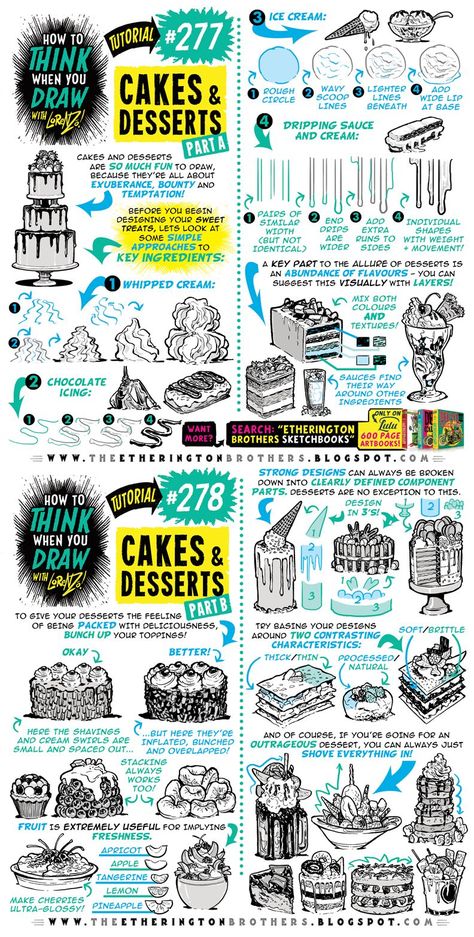 Etherington Brothers, Brothers Art, Isometric Drawing, Perspective Drawing Lessons, Cakes And Desserts, Comic Tutorial, How To Think, Isometric Art, Drawing Exercises